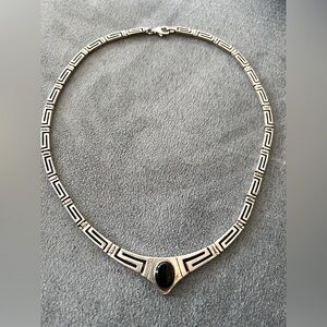 Vintage Silver Greek Choker Necklace from Santorini kept in jewelry box 24 yrs